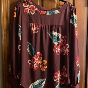 Loft Pullover Blouse Sz Large